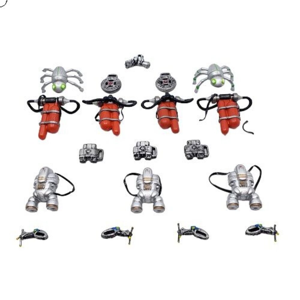 Spy Kids Movie Jet Sack and Oxygen Tanks Action Figure Accessories Lot of 19 VTG